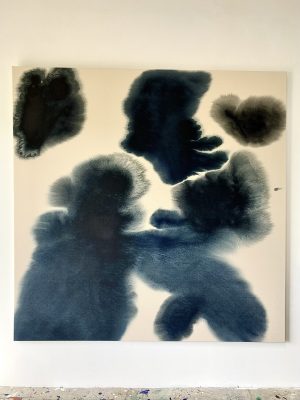 BLACK/PRUSSE RAW 180x180cm